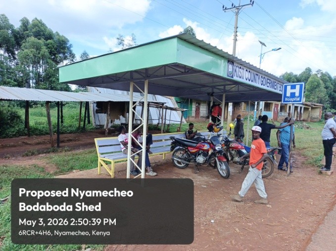 Construction of bodaboda sheds 2