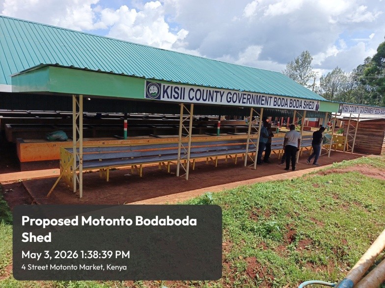 Construction of bodaboda sheds 4