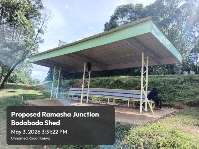 Construction of bodaboda sheds