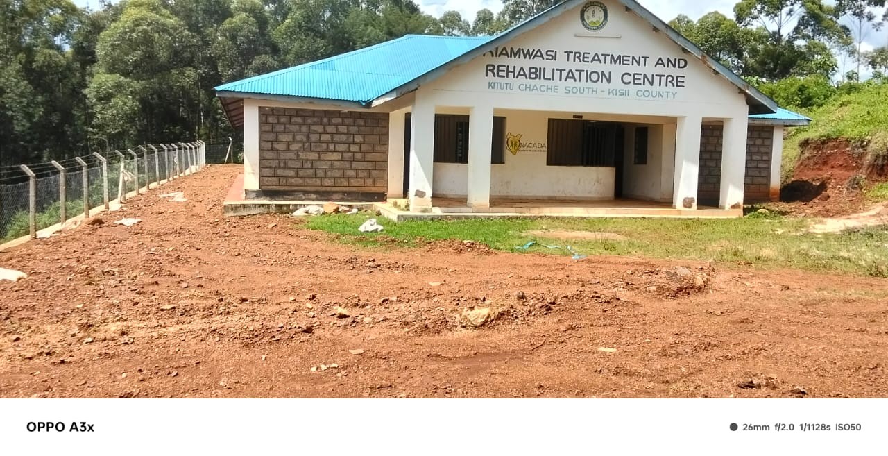 Construction of gabions at Kiamwasi Rehabilitation Centre