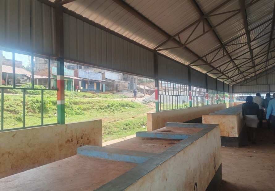 Grills and door installation at Tabaka Market